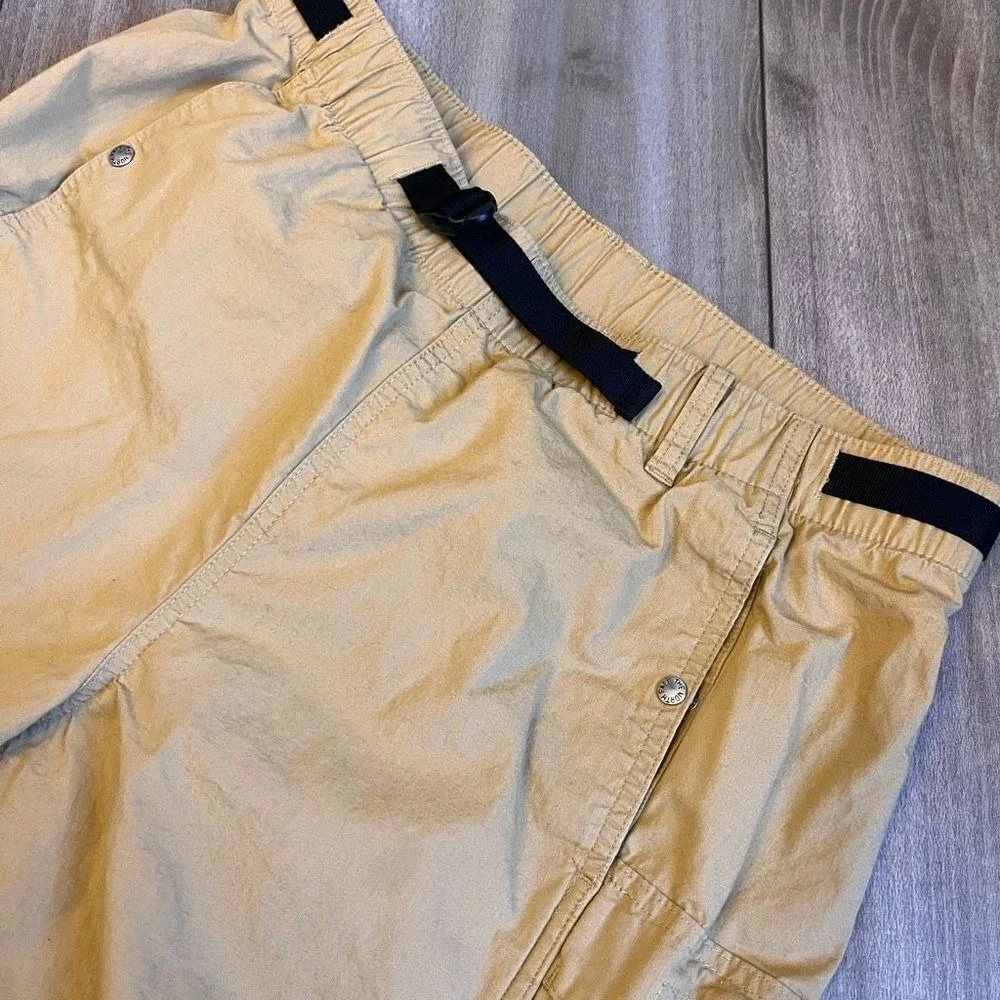 North Face Tan Athletic Cargo Shorts Men‎ Medium Bin E-0